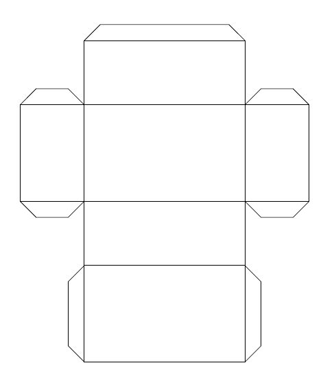 直方体展開図の作成